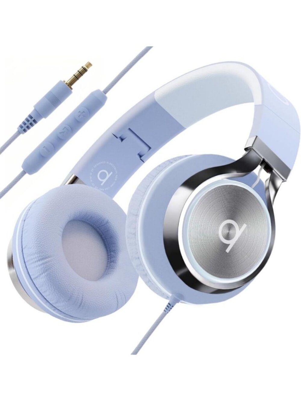 Wired Headphones for Kids & Adults - Built-in Mic, Volume Control, Travel
